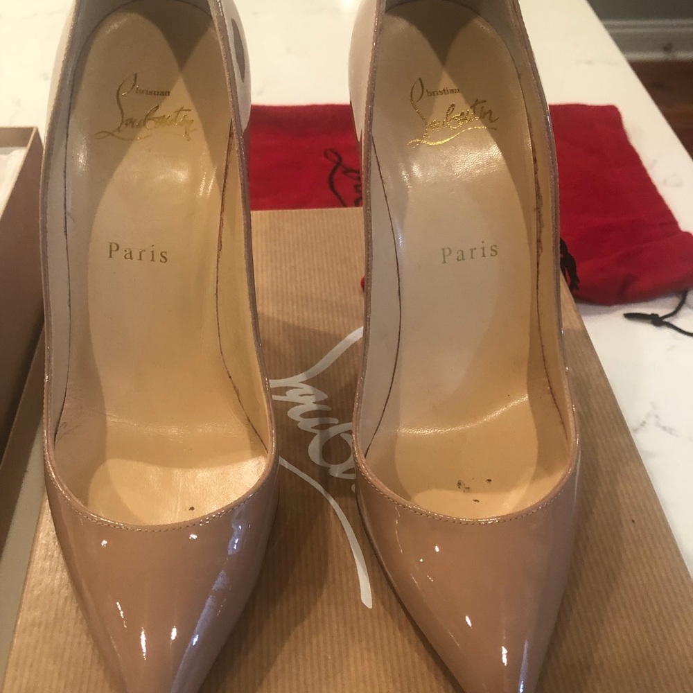 Christian Louboutin Nude Heels. Worn very little.